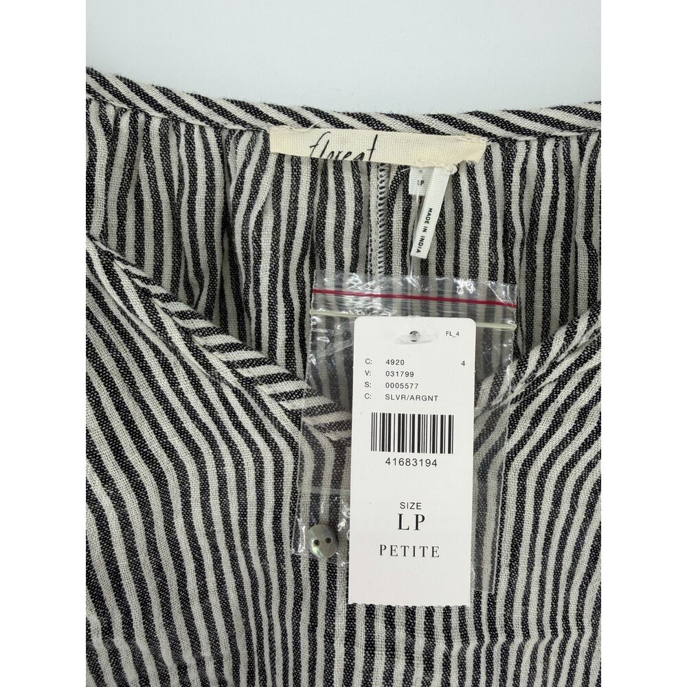 NEW Anthropologie Striped Embroidered Soleil Peasant Top by Floreat Large/Petite - Picture 5 of 9